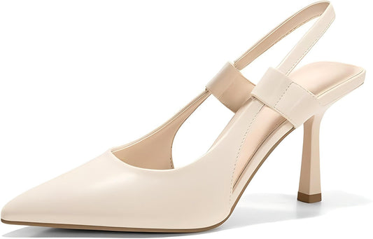 Women's Pointed Toe Stiletto Slingback Pumps