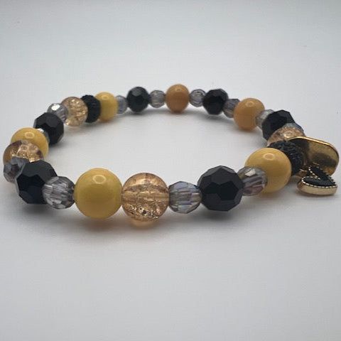 Golden Heart Charm Bracelet