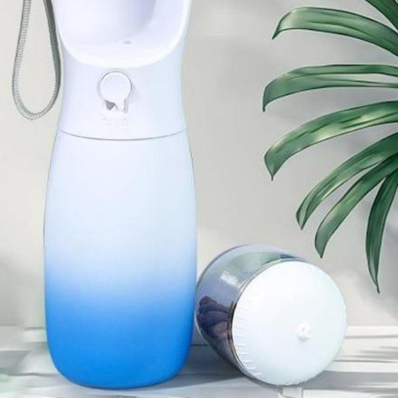 Avelora 2-in-1 Pet Water Bottle with Food Storage