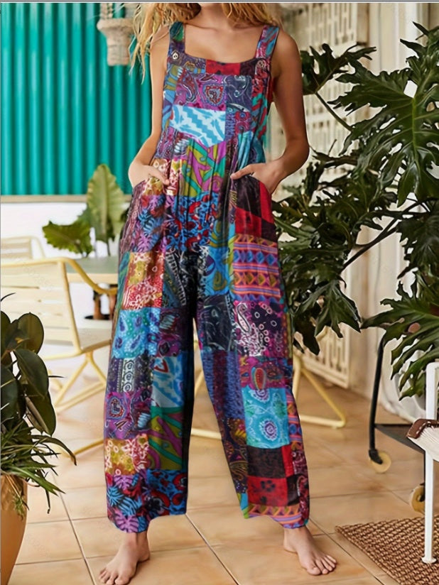 Boho Wide-Leg Jumpsuit