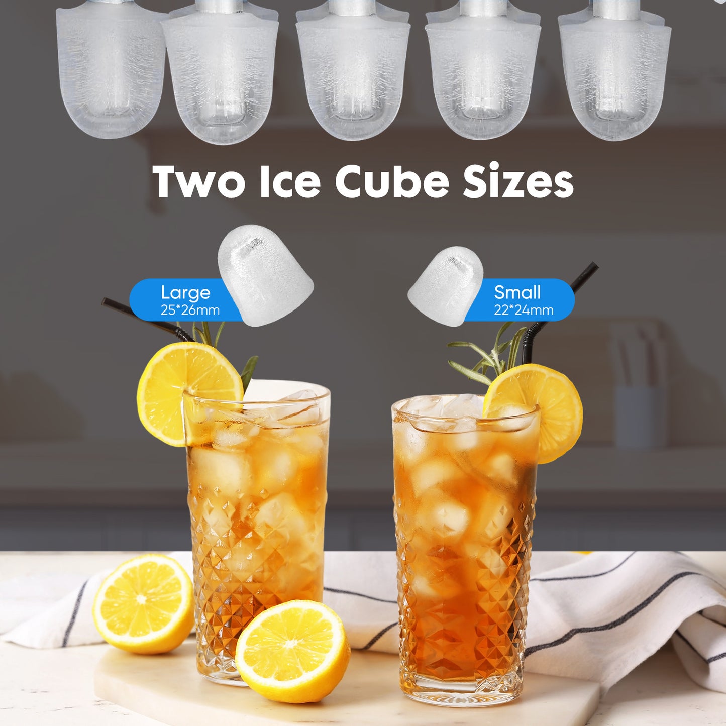 Portable Countertop Ice Maker – Fast, Quiet & Self-Cleaning