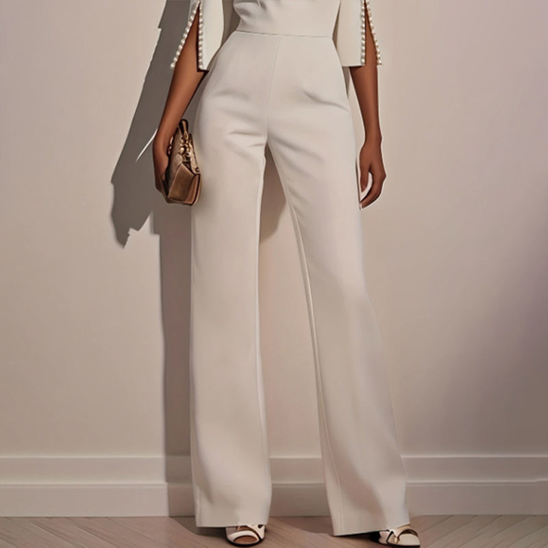 Women’s Elegant Round Neck Jumpsuit