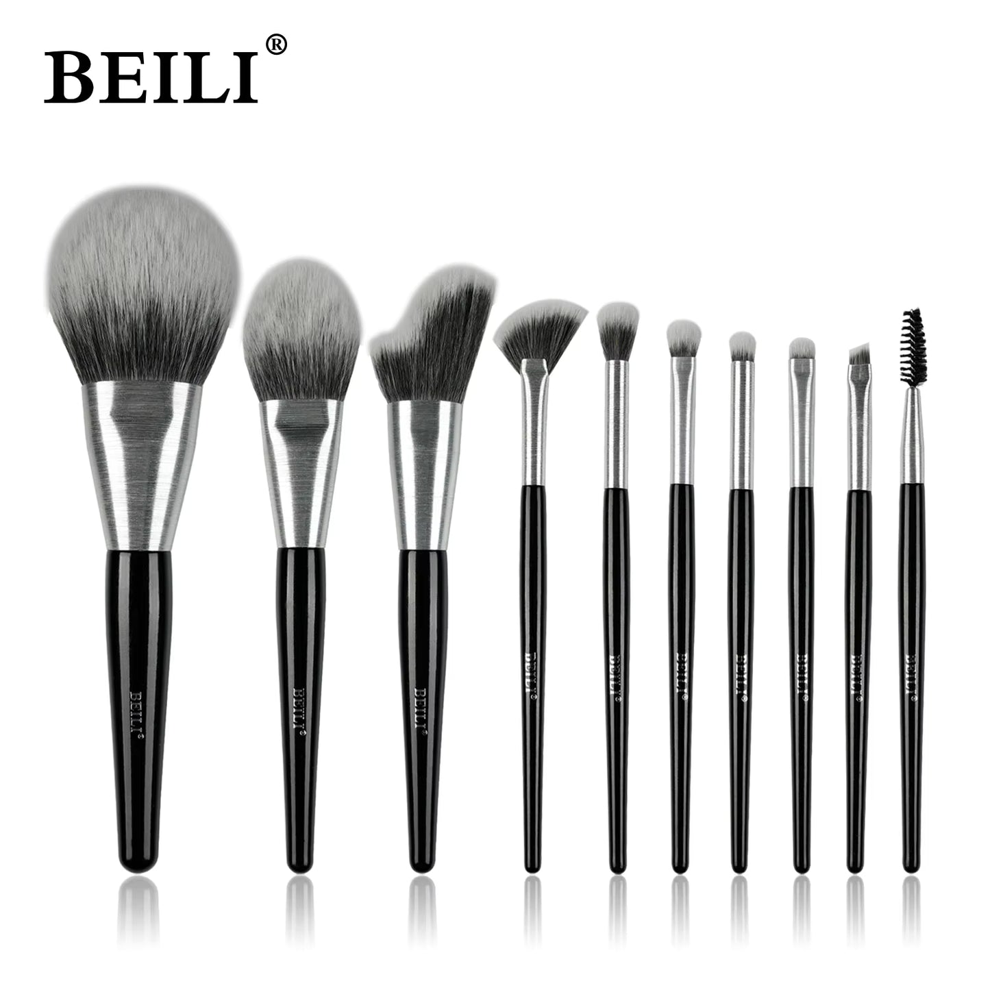 10-Piece Professional Makeup Brush Set
