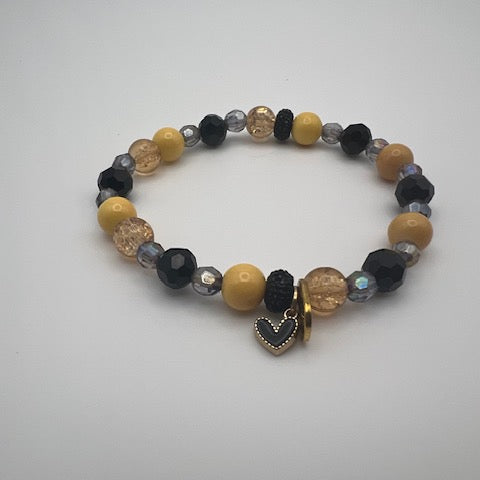 Golden Heart Charm Bracelet