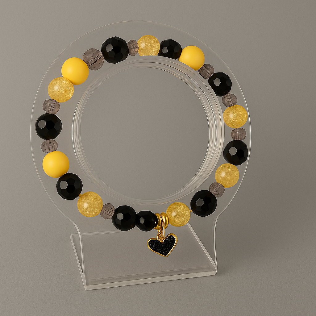 Golden Heart Charm Bracelet