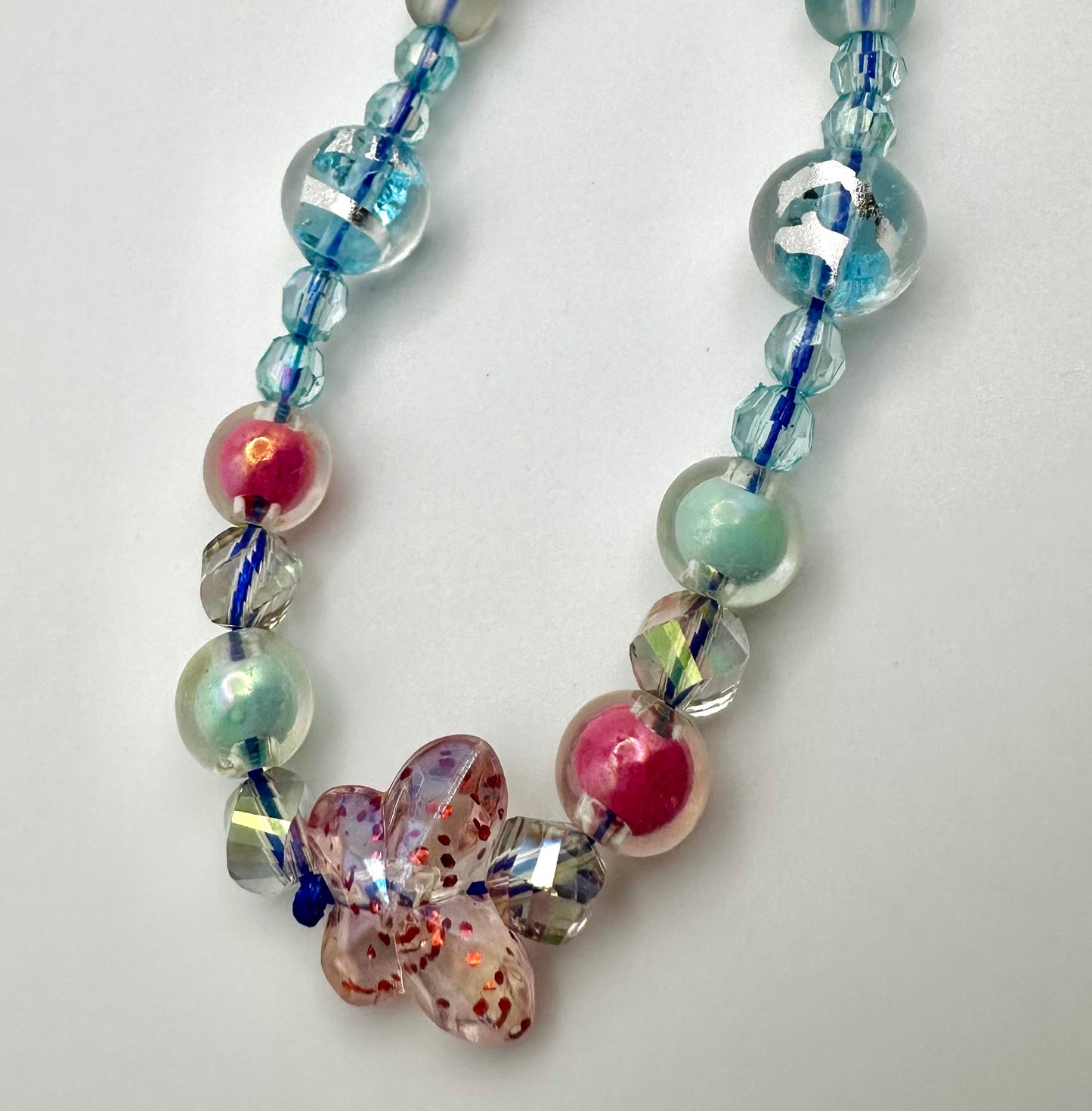 Sapphire Bloom Phone Charm