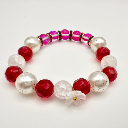 Red Radiance Flower Bracelet