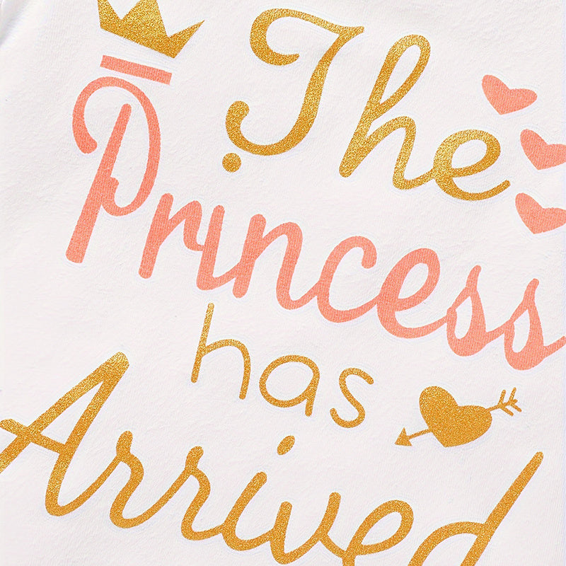 Princess 3-Piece Outfit Set – Romper, Tutu Skirt & Bow Headband