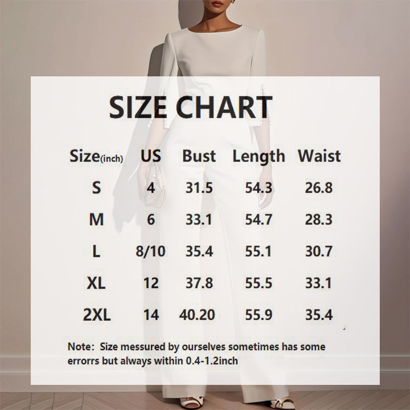 Women’s Elegant Round Neck Jumpsuit