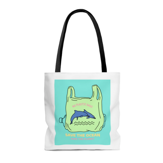 Save the Dolphins Tote Bag