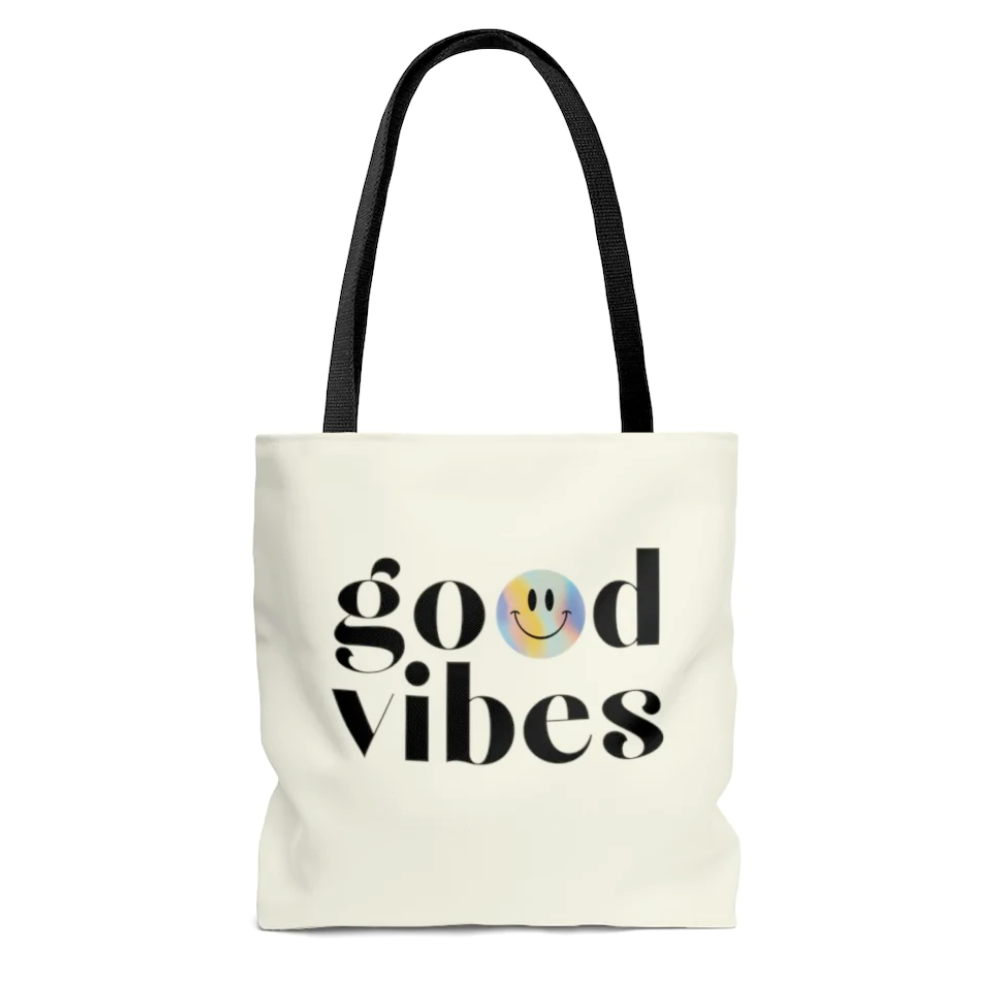 Good Vibes Beach Tote Bag Medium