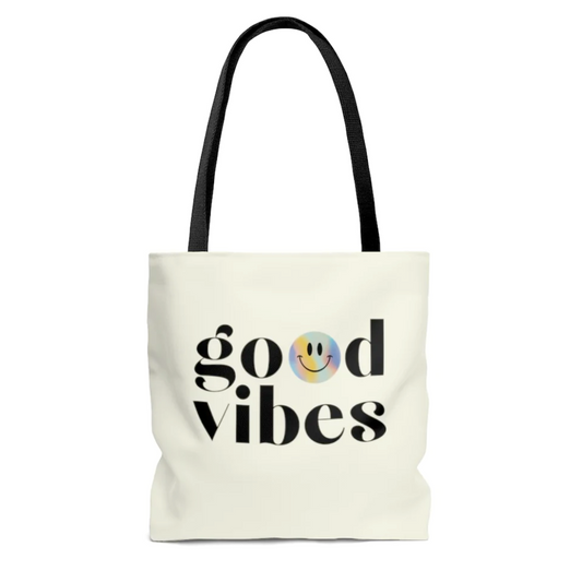 Good Vibes Beach Tote Bag Medium