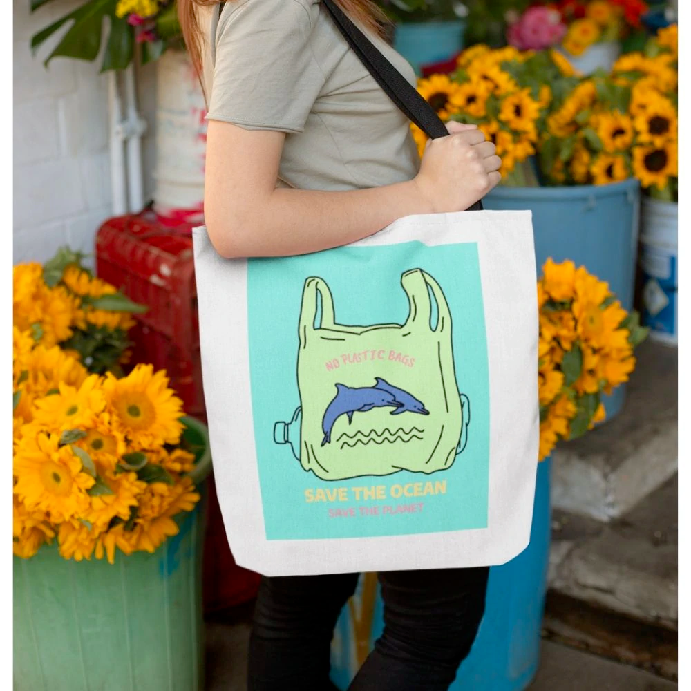 Save the Dolphins Tote Bag