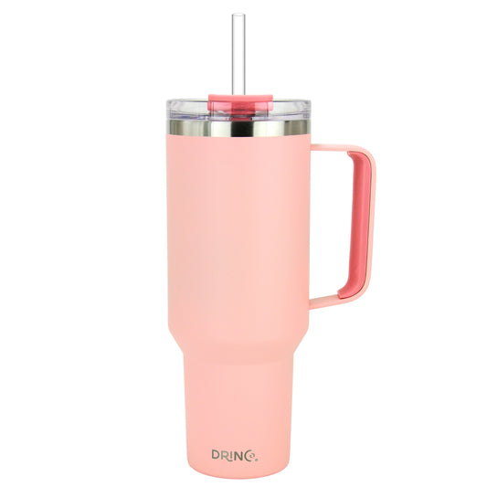 Drinco 40oz Tumbler with Handle (Peach)