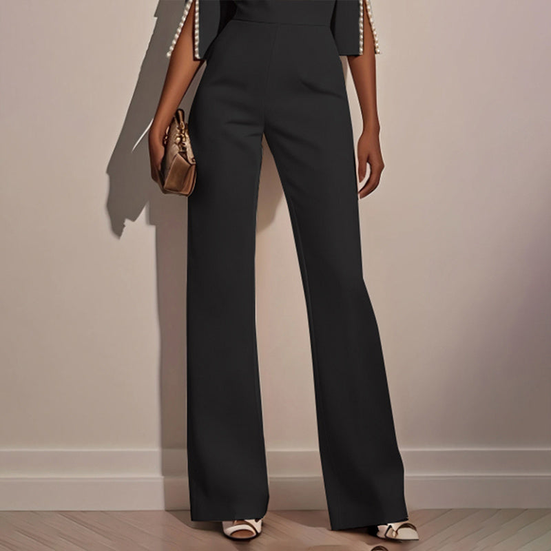 Women’s Elegant Round Neck Jumpsuit