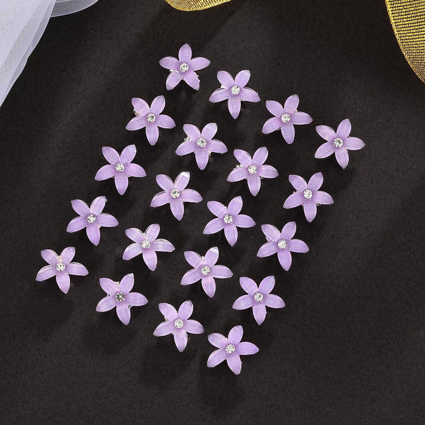 20Pcs Rhinestone Hair Clips