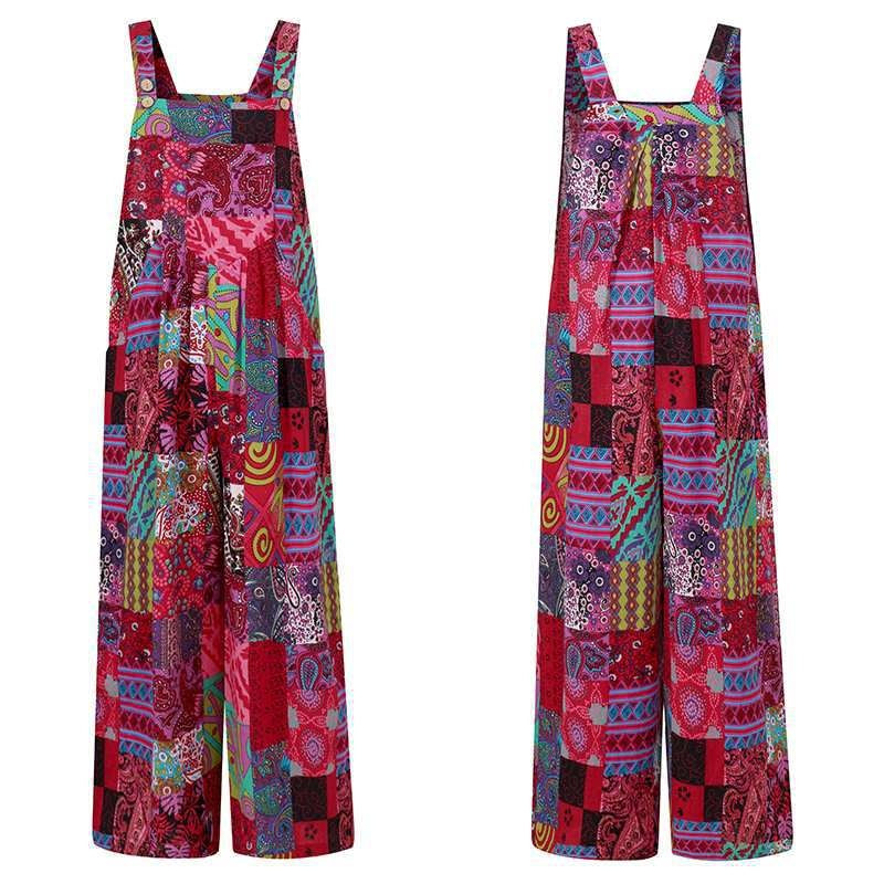 Boho Wide-Leg Jumpsuit