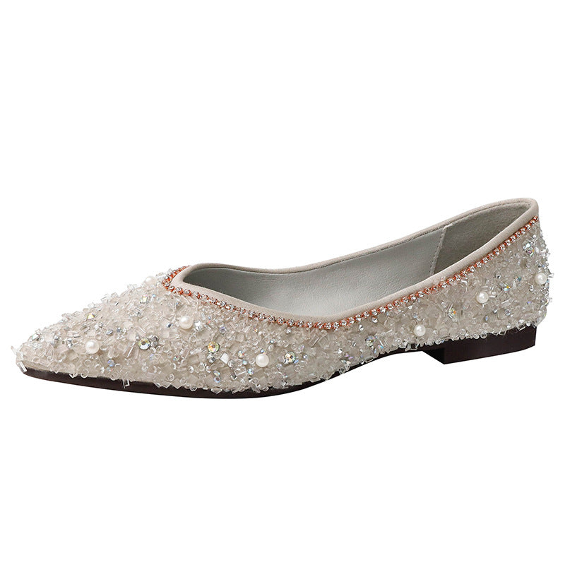 Shimmer Blossom Flats