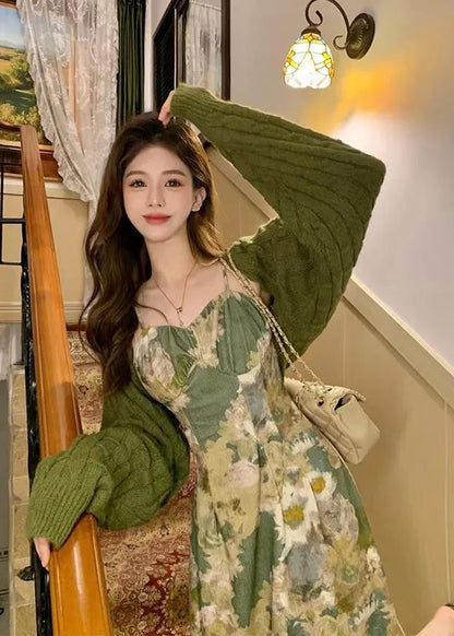 Willow Lane Cardigan & Slip Dress Set
