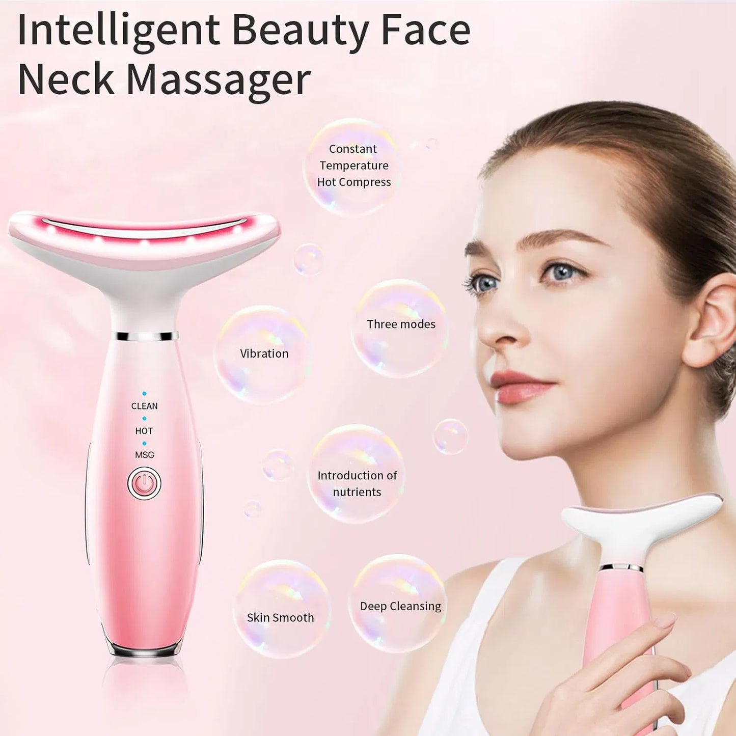 3-in-1 Neck & Face Sculpting Massager with Heat & Vibration