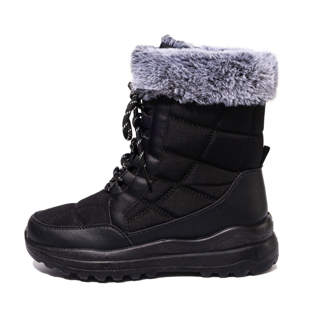 Cozy Winter Lace-Up Snow Boots