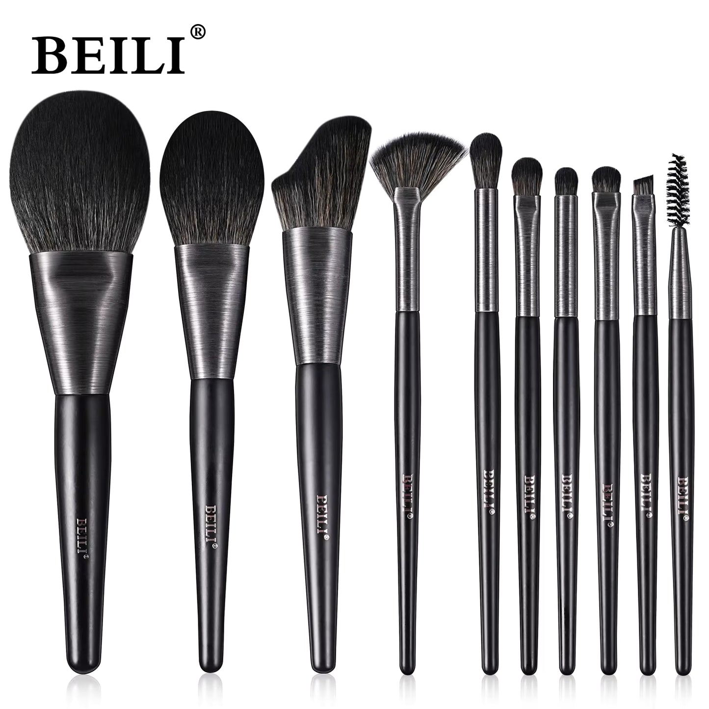 10-Piece Professional Makeup Brush Set