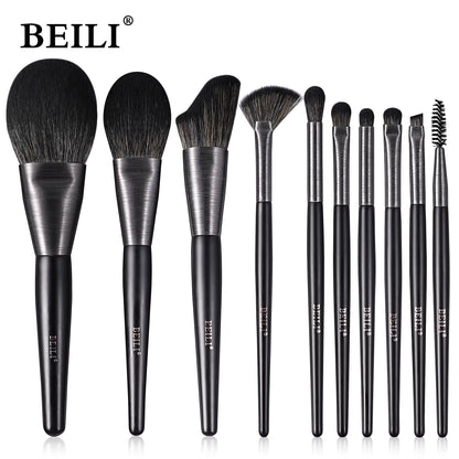 10-Piece Professional Makeup Brush Set