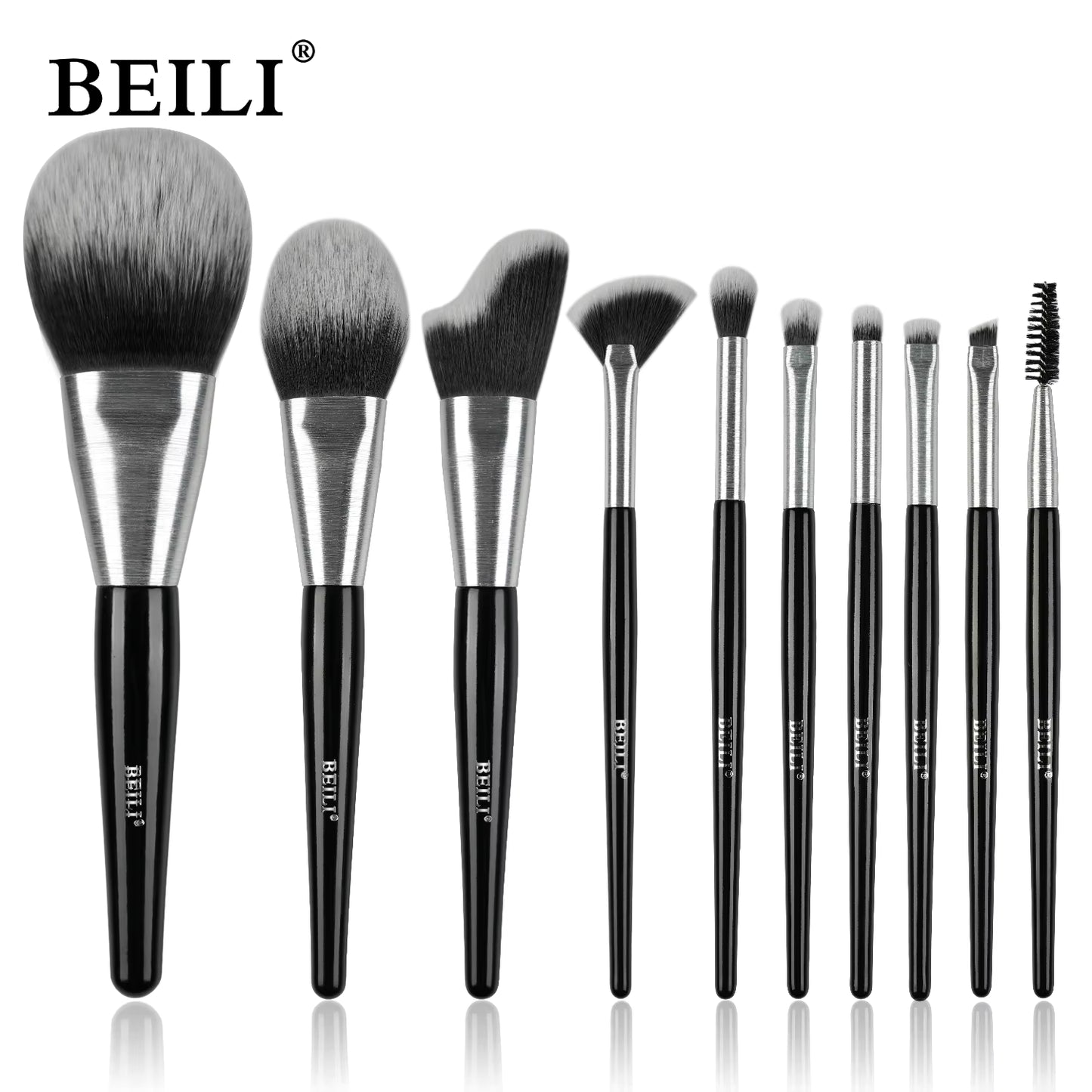 10-Piece Professional Makeup Brush Set