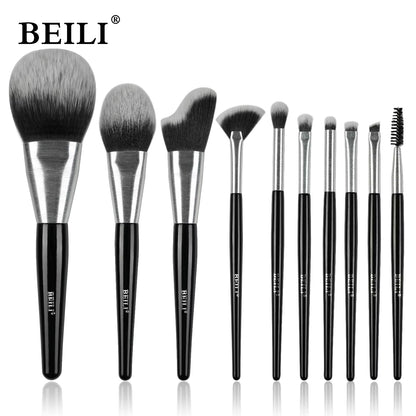 10-Piece Professional Makeup Brush Set