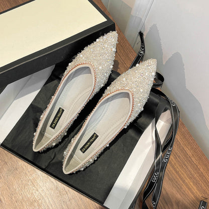 Shimmer Blossom Flats