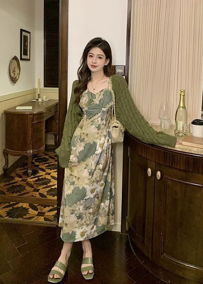 Willow Lane Cardigan & Slip Dress Set