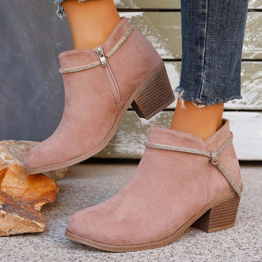 Chic Hollow-Out Ankle Boots