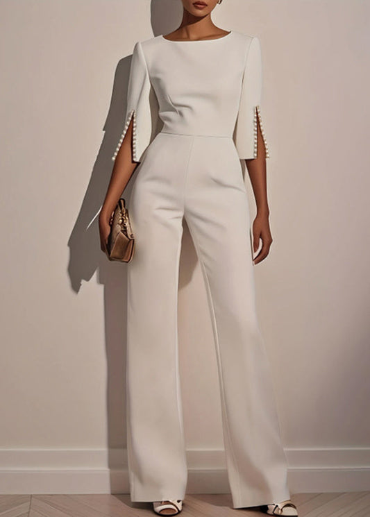 Women’s Elegant Round Neck Jumpsuit