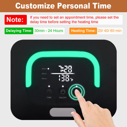 Extra-Large Towel Warmer Bucket – With Timer, LED Display & Even Heating