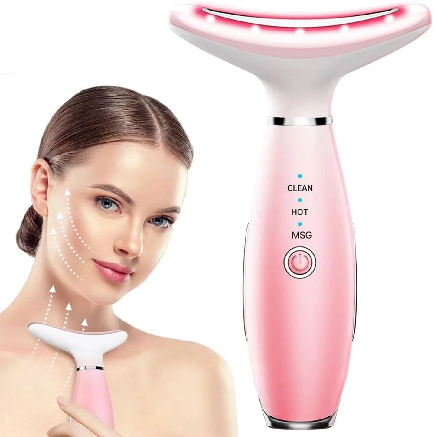 3-in-1 Neck & Face Sculpting Massager with Heat & Vibration