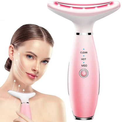 3-in-1 Neck & Face Sculpting Massager with Heat & Vibration