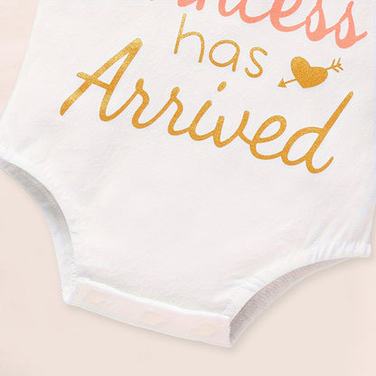 Princess 3-Piece Outfit Set – Romper, Tutu Skirt & Bow Headband