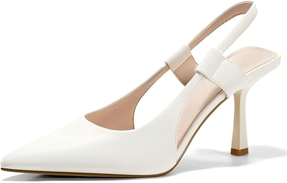 Women's Pointed Toe Stiletto Slingback Pumps