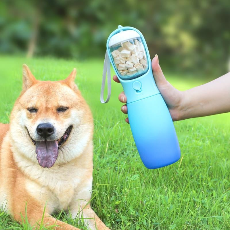 Avelora 2-in-1 Pet Water Bottle with Food Storage