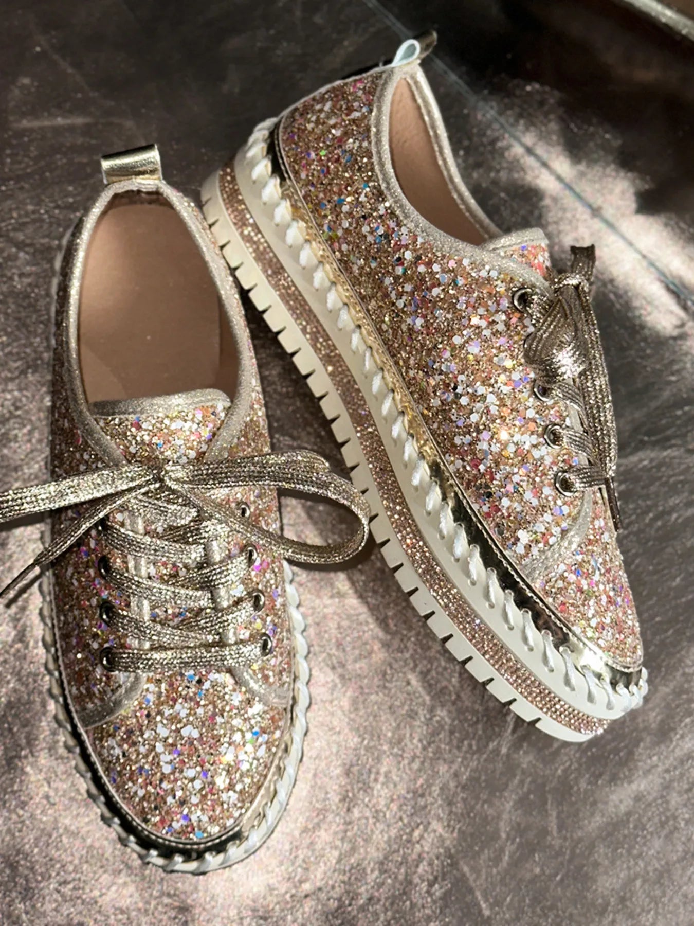 glitter dress with sneakers Sequins Dress and Sneakers