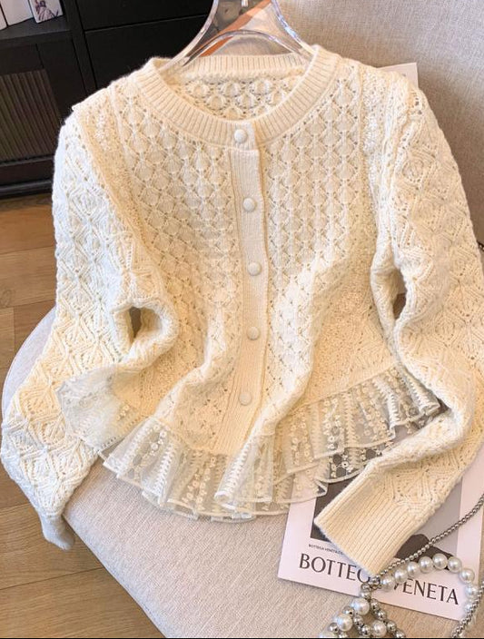 Aurora Lace Knit Cardigan
