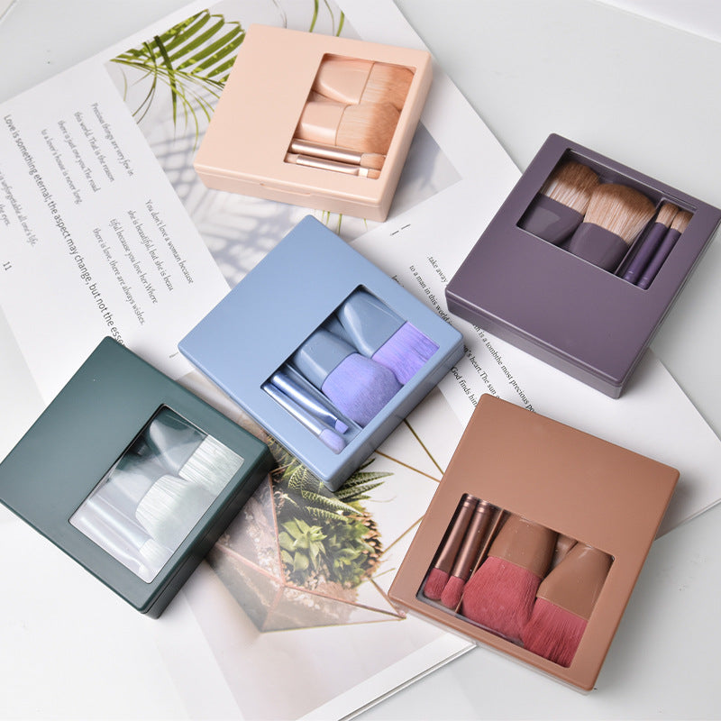 Portable 5-Piece Makeup Brush Set