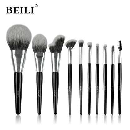 10-Piece Professional Makeup Brush Set