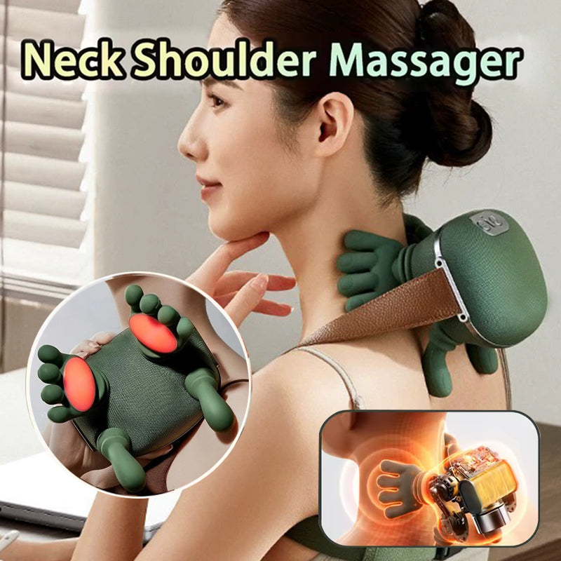 Wireless Neck & Shoulder Kneading Massager – Pain Relief & Relaxation