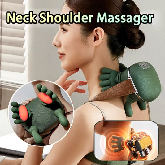 Wireless Neck & Shoulder Kneading Massager – Pain Relief & Relaxation
