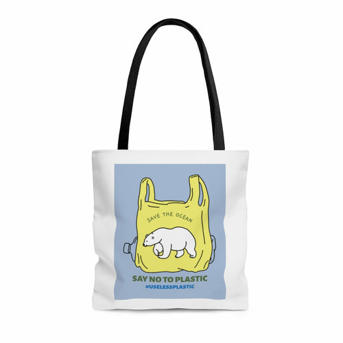 Save Earth Polar Bear Tote Bag