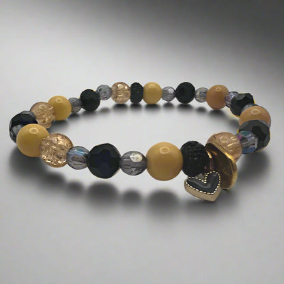 Golden Heart Charm Bracelet