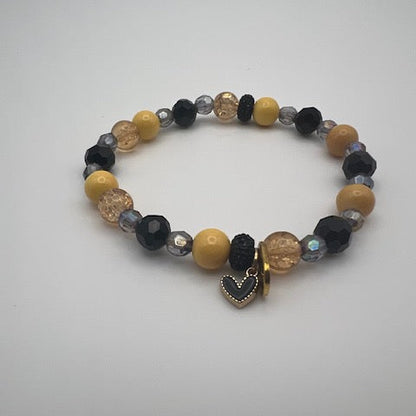 Golden Heart Charm Bracelet