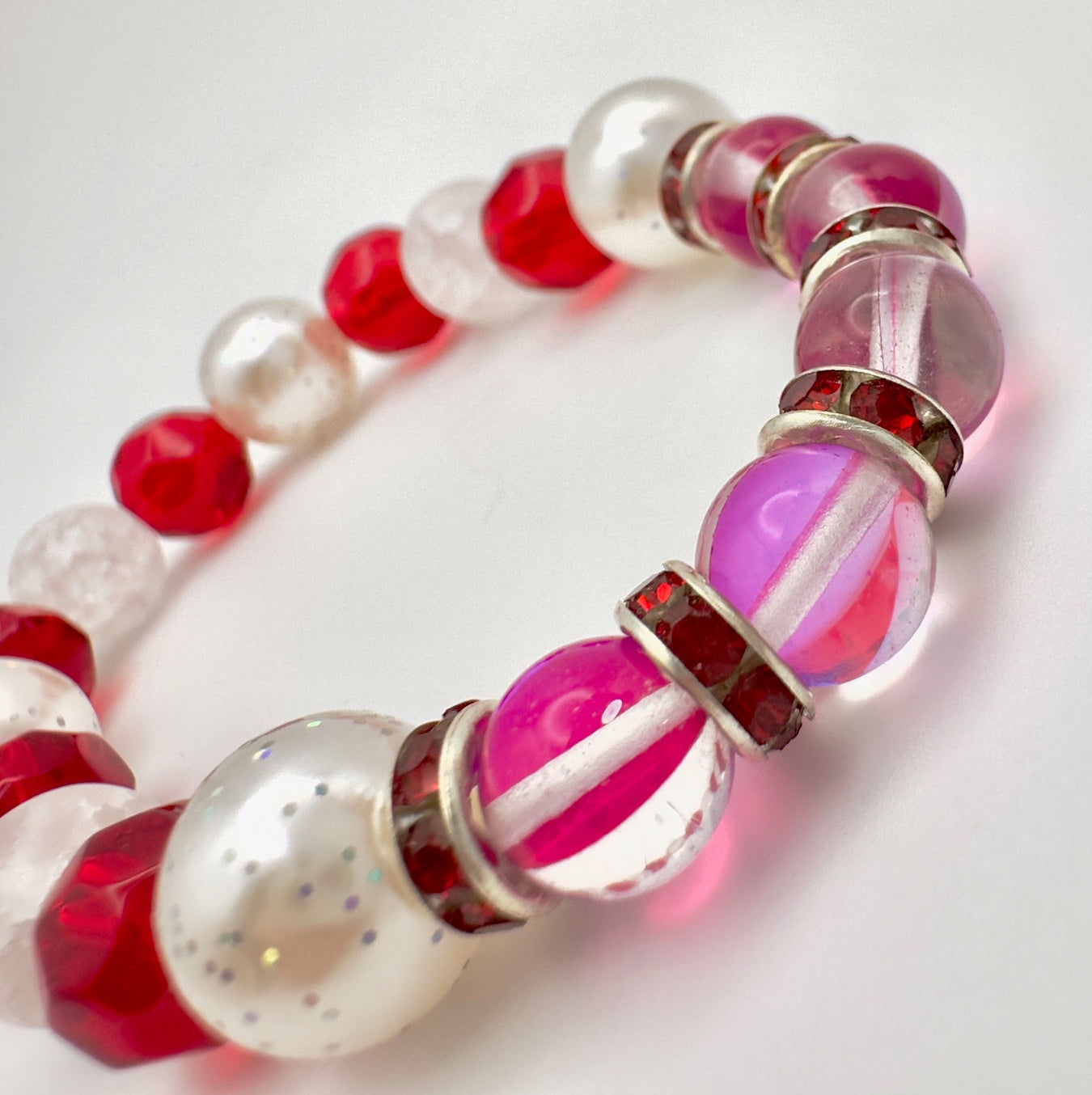Red Radiance Flower Bracelet