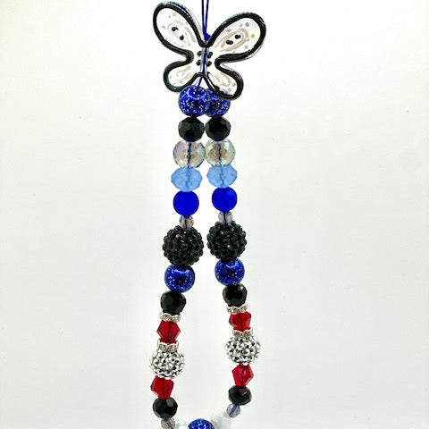 Butterfly Beaded Phone Charm